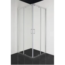 Квадратна душ кабина SURF U, 80х80х180 см, прозрачно стъкло, хром