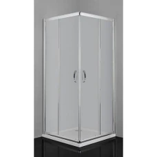 Квадратна душ кабина SQUARE 2, 80х80х190 см, мат стъкло, хром