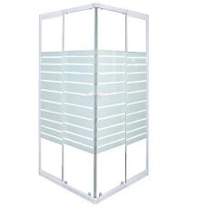 Квадратна регулируема душ кабина, 80-90х80-90х190 см, рисувано стъкло