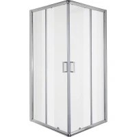 Квадратна душ кабина SQUARE, 80х80х190 см, прозрачно стъкло, хром Квадратна душ кабина SQUARE, 80х80х190 см, прозрачно стъкло, хром