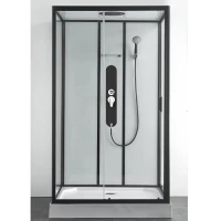 Хидромасажна душ кабина SKY 3, 80х120х225 см, черен мат