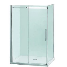 Правоъгълна душ кабина VENUS, 80х120х195 см, хром