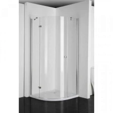 Овална душ кабина с една врата SIMPLYFLEX, прозрачно стъкло