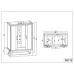 Хидромасажна душ кабина с вана NEVADA, 85x150-170x220 см Хидромасажна душ кабина с вана NEVADA, 85x150-170x220 см