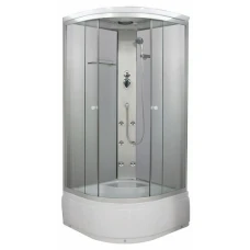 Хидромасажна душ кабина OSLO, мат стъкло, високо корито