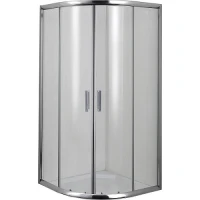 Овална душ кабина ROUND, 80х80х190 см, прозрачно стъкло, хром Овална душ кабина ROUND, 80х80х190 см, прозрачно стъкло, хром