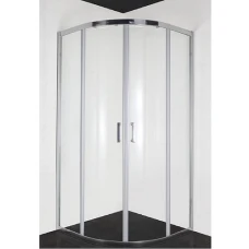 Овална душ кабина ELITE, 80х80х195 см, прозрачно стъкло, хром