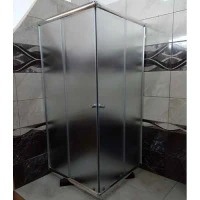 Квадратна душ кабина DushZONA, 80х80х180 см, мат стъкло, хром Квадратна душ кабина DushZONA, 80х80х180 см, мат стъкло, хром