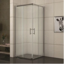 Квадратна душ кабина 78-90х78-90х190 см, хром