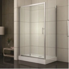 Правоъгълна душ кабина SONIA, мат стъкло, хром