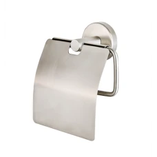 Поставка за тоалетна хартия  INOX SATEN, с капак