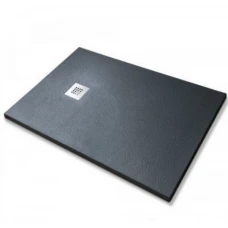 Душ корито от полимер мрамор PIETRA Ardesia, черно