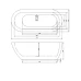 Свободностояща вана SYDNEY, в бяло Свободностояща вана SYDNEY, в бяло